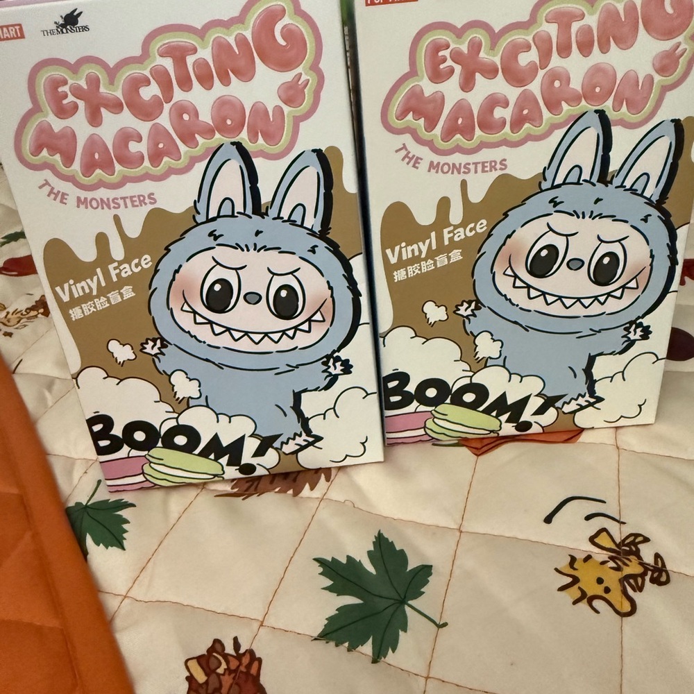 2 Exciting Macaron The Monsters Stuffed Animal - Blue